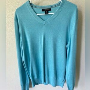 Banana Republic Light Blue V-Neck Sweater